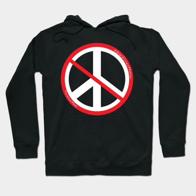 No Peace by Lara L Hoodie by Wall of Many